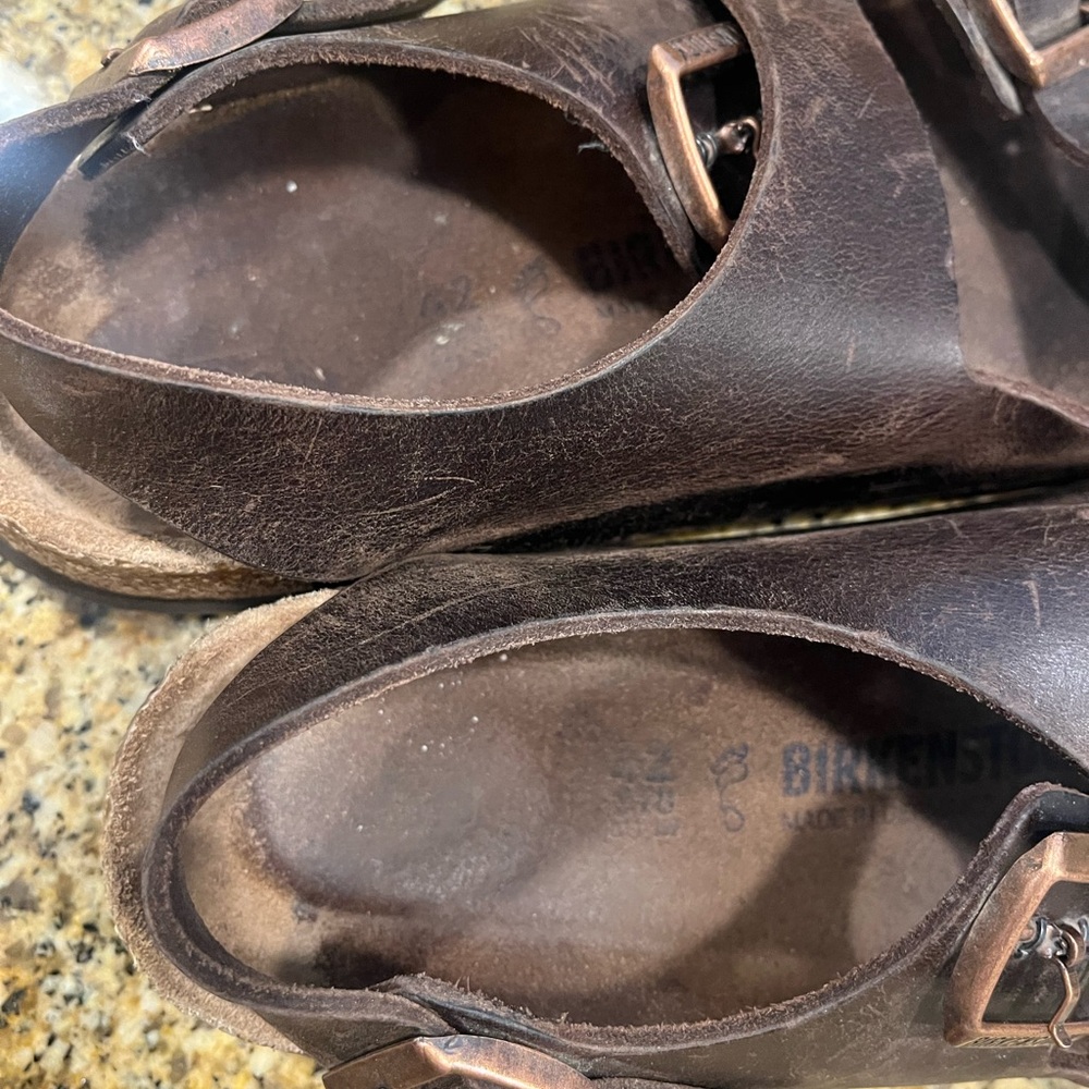 Birkenstock Milano Ankle Strap Sandal 42 Men 9 women 11 Habana Oiled Leather - Picture 11 of 11